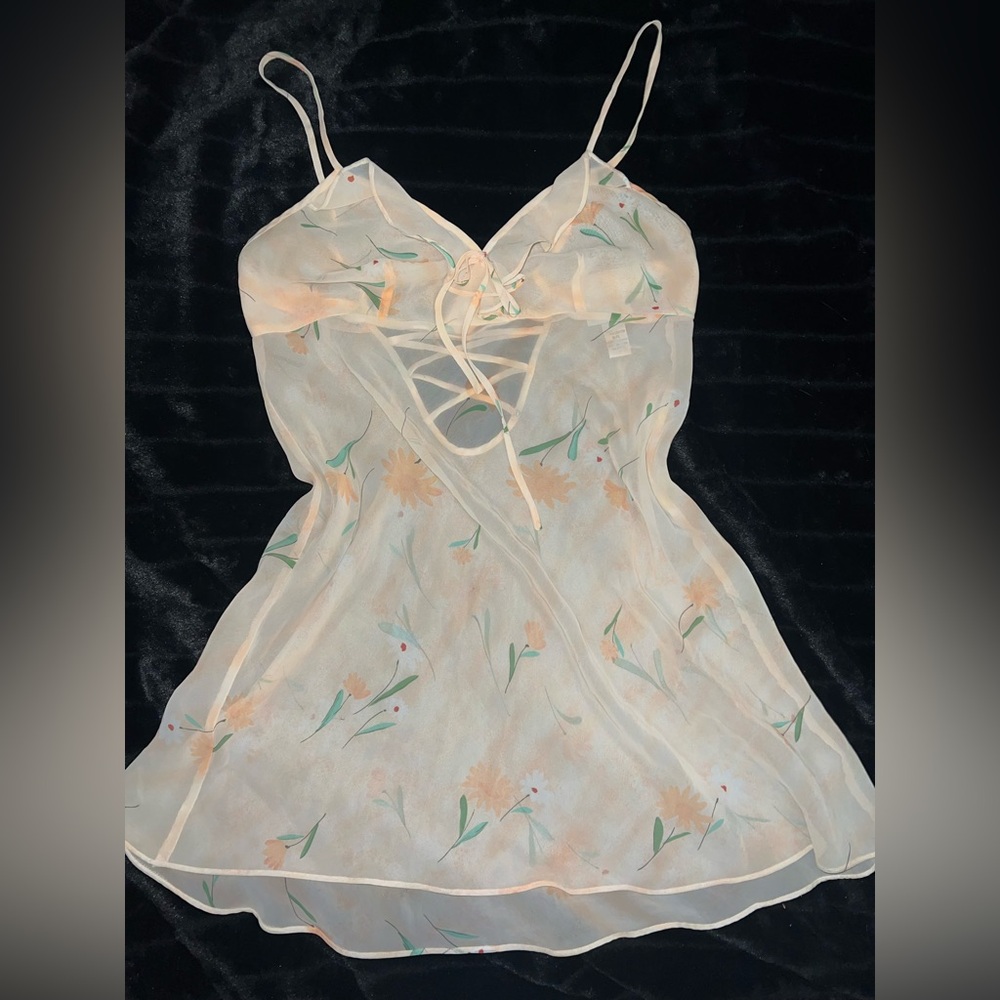 La Senza Floral Sheer Slip Dress - Picture 1 of 3